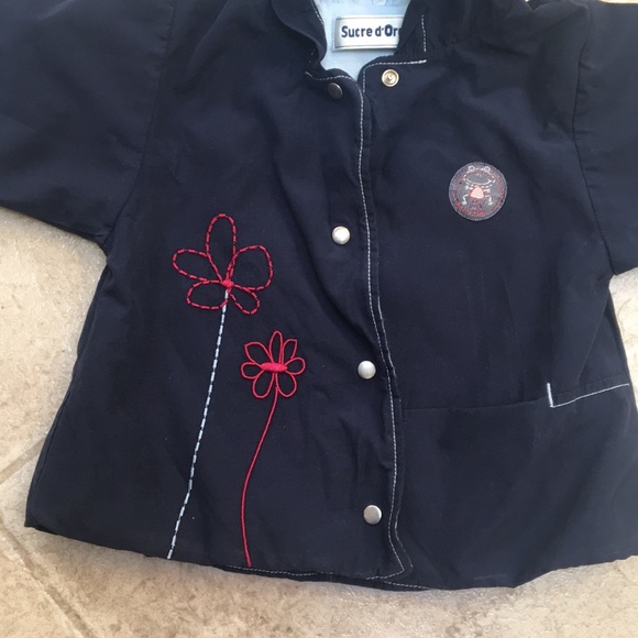 SUCRE D'ORGE  French lined navy jacket 3 mo - Picture 2 of 7